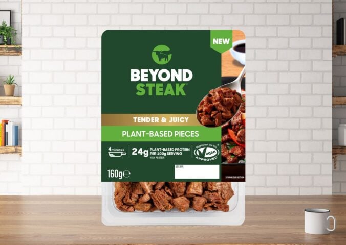 A packet of Beyond Steak, which has just launched at Tesco