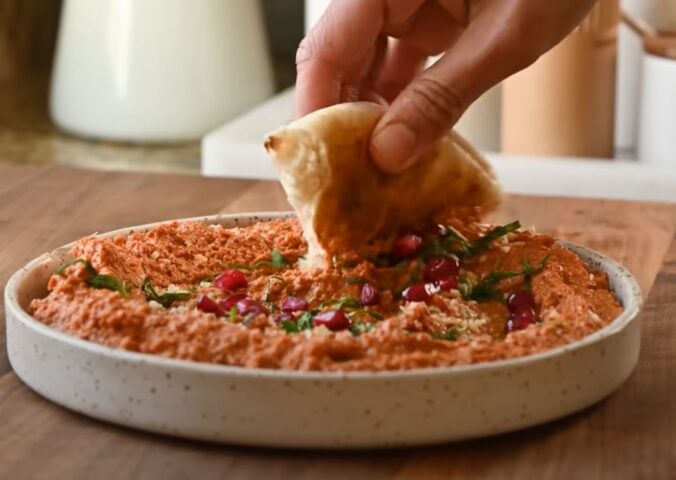 Muhammara dip, an alternative to hummus
