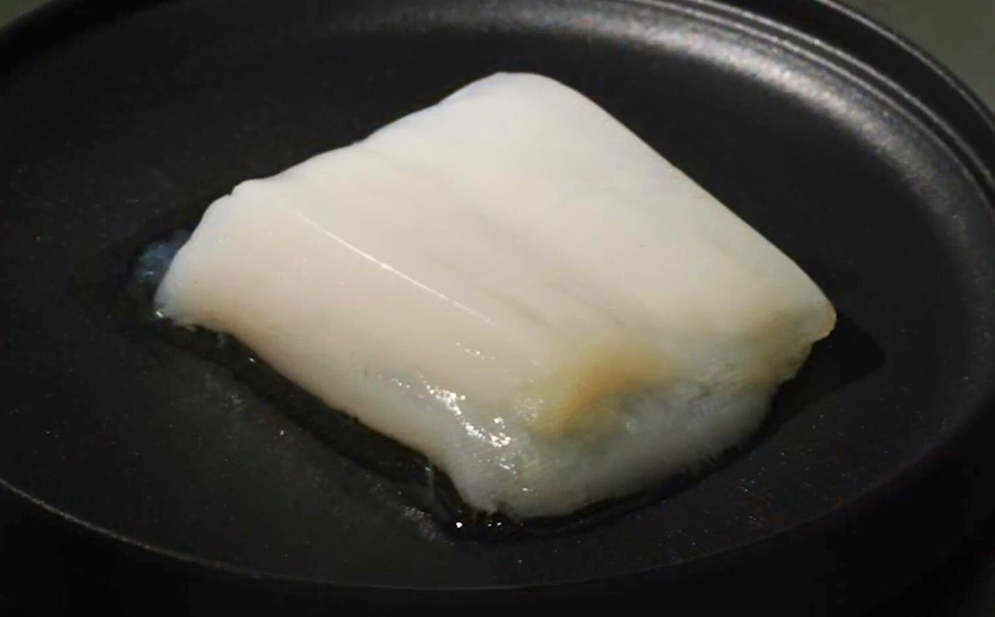 Photo shows the piece of cultivated chicken grown using an artificial circulatory system