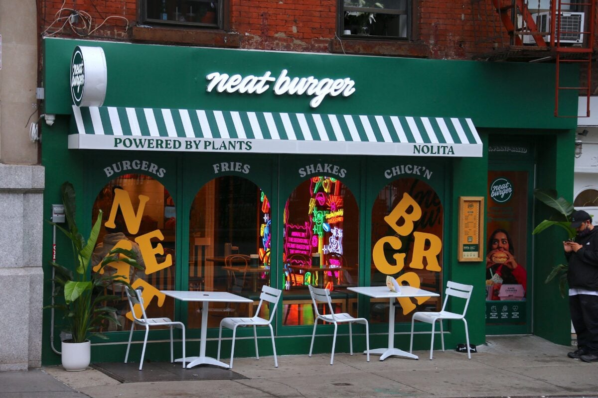A branch of vegan burger chain Neat Burger, which has just closed its UK locations
