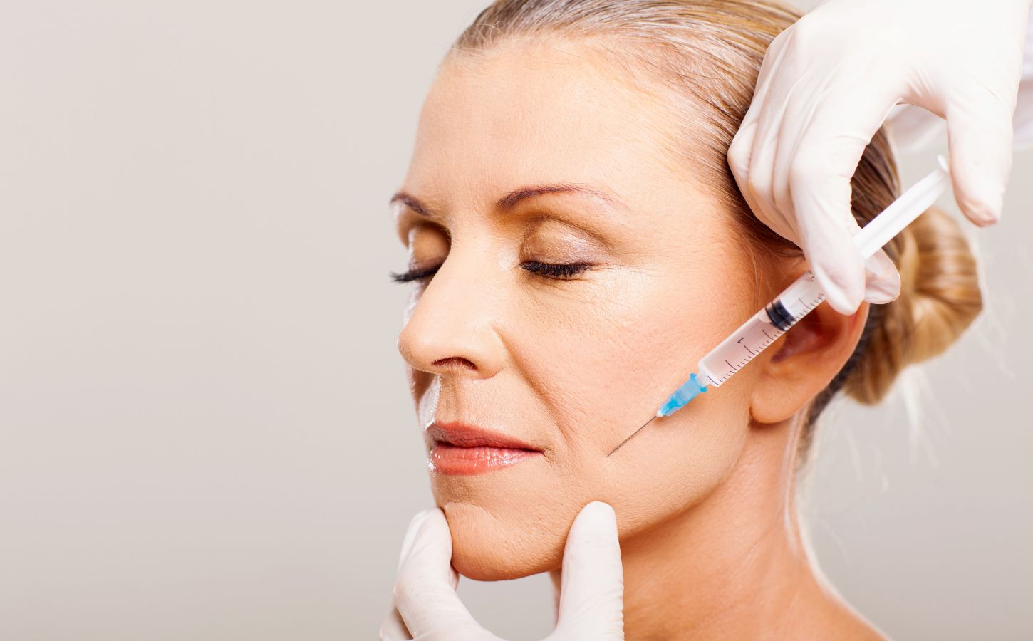 Woman getting botox