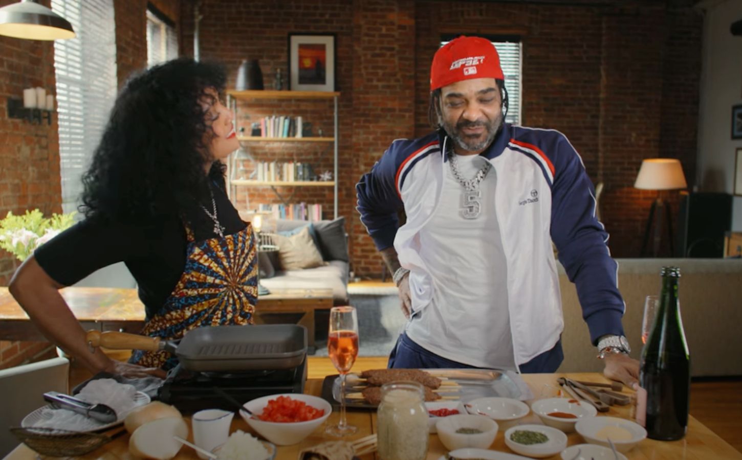 Jim Jones and plant-based chef Charlise Rookwood on the Black Vegan Cooking Show