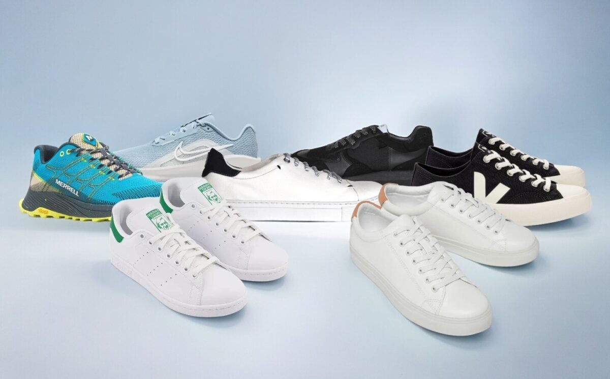 A selection of vegan running trainers UK