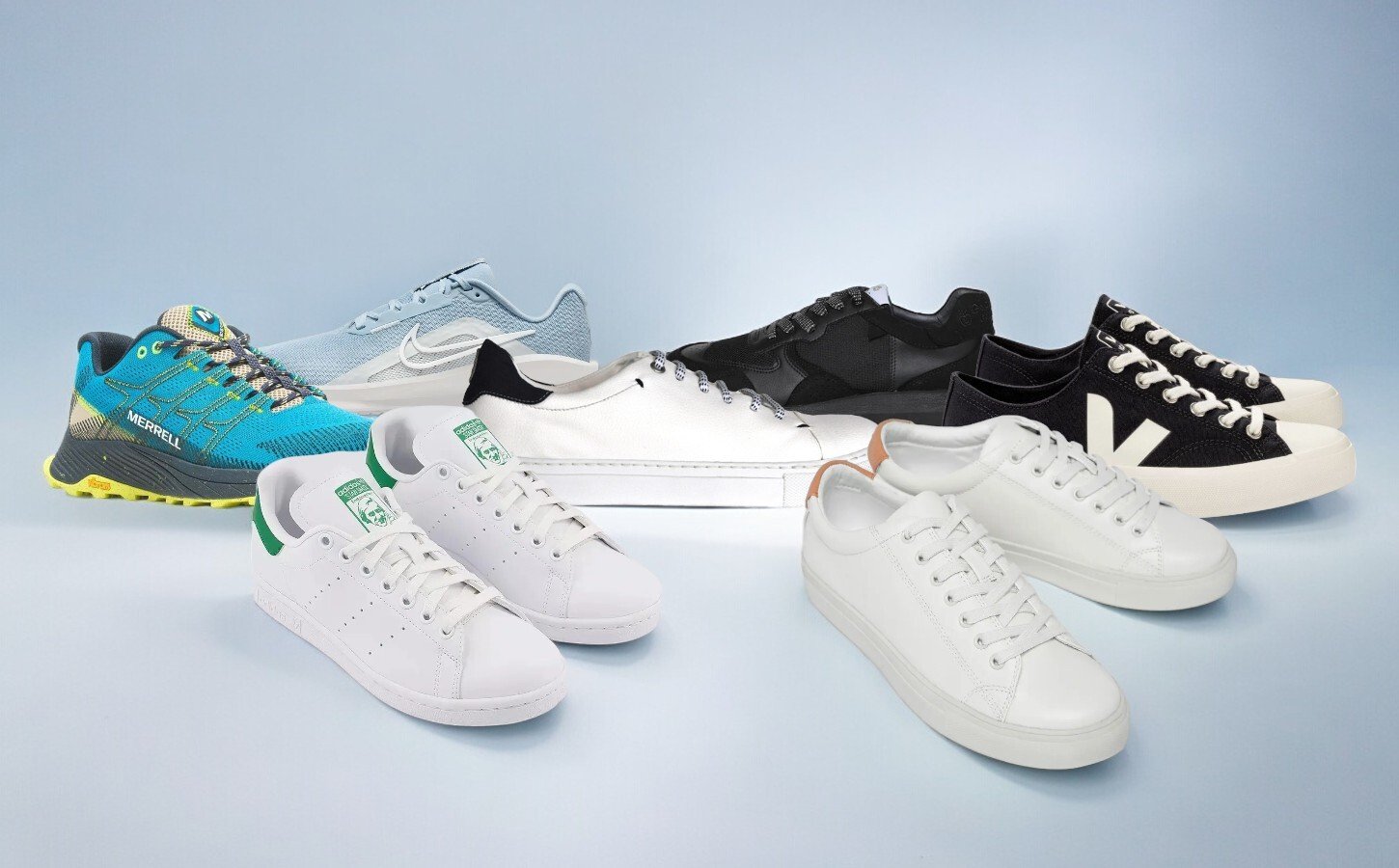 A selection of vegan running trainers UK