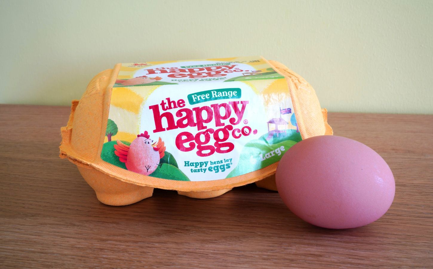 A pack of eggs from The Happy Egg Co