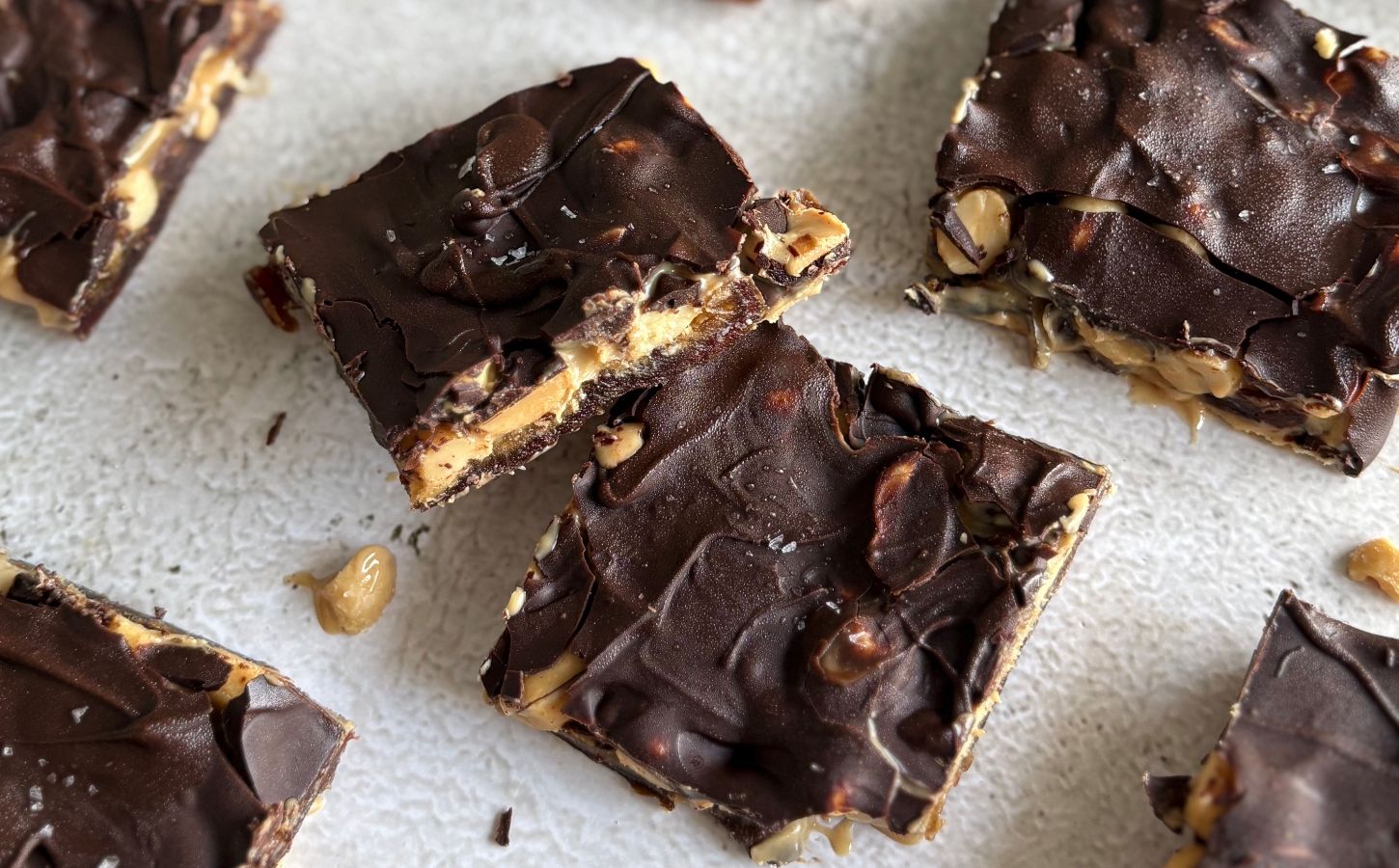 Vegan 'Snickers' bars made with dairy-free ingredients